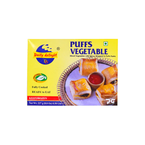 daily delight puffs vegetable 227g