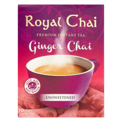 Royal Chai Premium Instant Tea Ginger Chai Unsweetend 180g