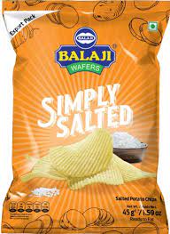balaji simply salted crisps 45g
