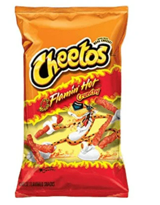 cheetos flamin hot crunchy 170g