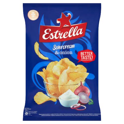 crisps sourcream onion estrella 130g sob