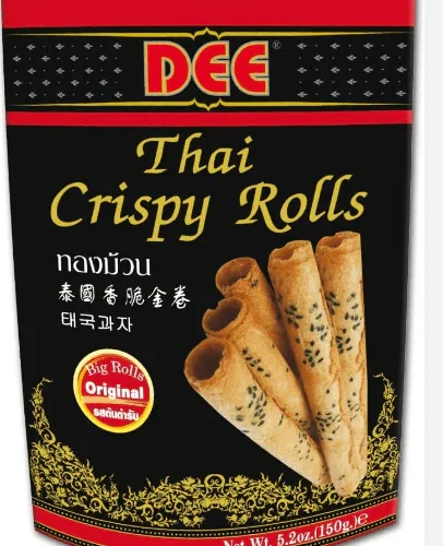 dee thai crispy rolls original coconut flavour 150g