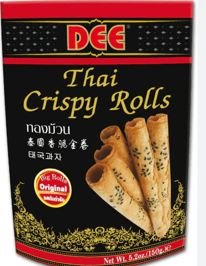 dee thai crispy rolls original coconut flavour 150g