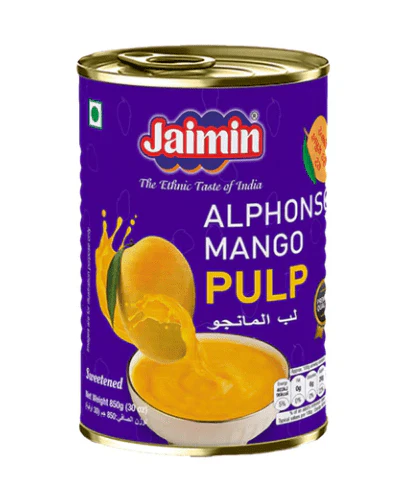 jaimin alphonso mango pulp 850g