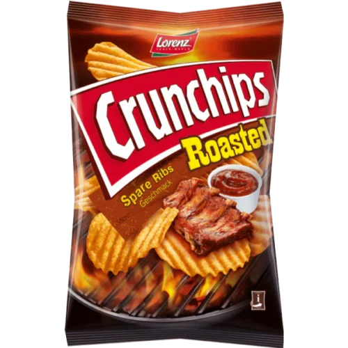 lorenz crunchips roasted spare rib 140g
