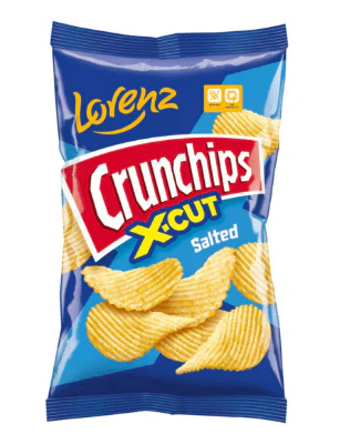 lorenz crunchips x cut salted 75g
