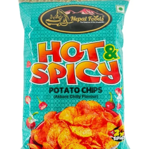 nepal foods hot spicy potato chips 55g