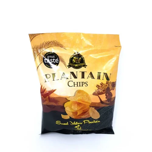 olu olu sweet yellow plantain chips 60g