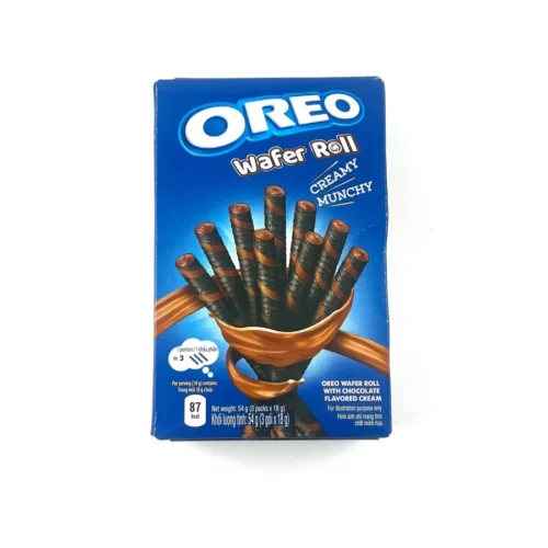 oreo wafer roll chocolate creamy munch 54g