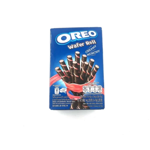 oreo wafer roll strawberry cremy munchy 54g