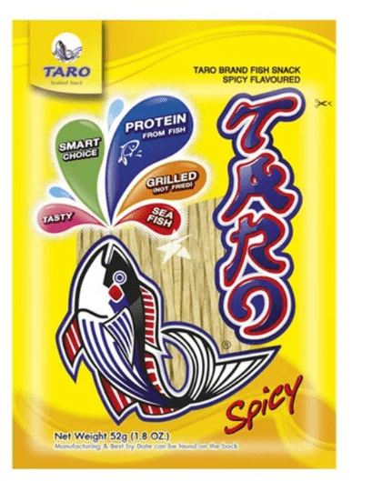 taro brand fish snack spicy flavored 52g