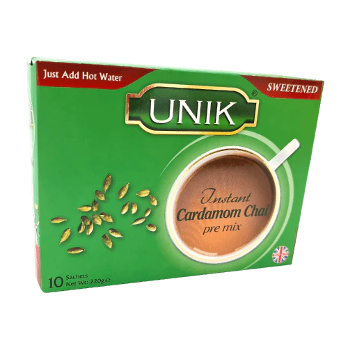 unik instant cardamom chai pre mix 220g