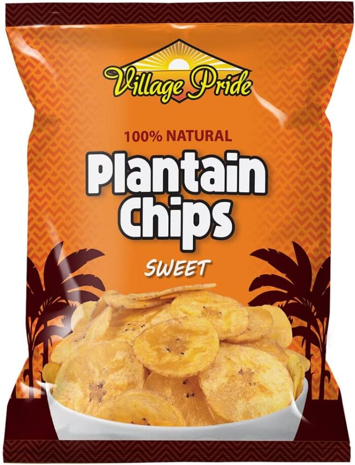 village pride plantain chips sweet 75g