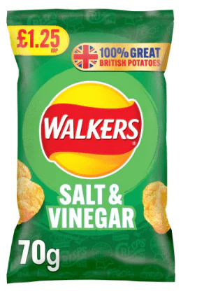 walkers salt vinegar 70g