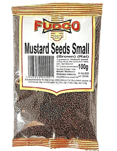 fudco small mustard seeds brown rai 100g