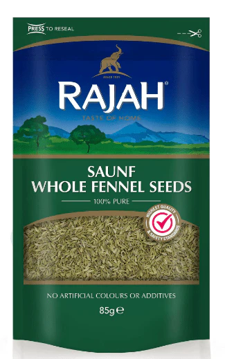 rajah saunf whole fennel seeds 85g