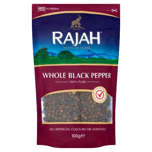 rajah whole black pepper 100g