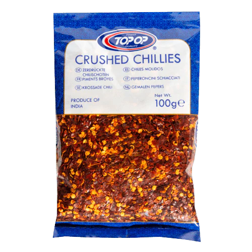 top op crushed chillies 100g