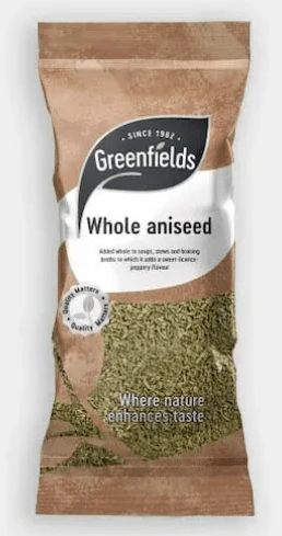 greenfields whole aniseed 75g