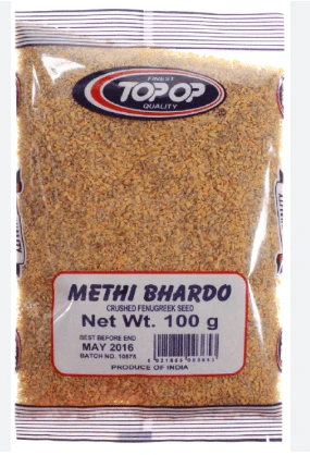 top op methi bhardo crushed fenugreek seeds 100g